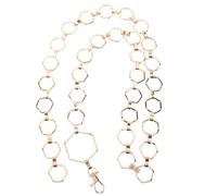 Abaodam Catena la Vita Regolabile da Donna Gioiello a Catena Dorata Esagonale Moda per Feste in Spiaggia e Cerimonie Accessorio Corpo Elegante per Abiti Estivi