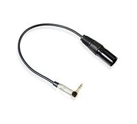 Abaodam Cavo Audio Xlr con Angolo Adattatore Maschio Resistente e Placcato Compatibile con Microfoni e Smartphone