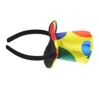 Abaodam Cerchietto da Clown, Cappello da Clown, in Plastica e Tessuto, Comodo da Indossare, Non Facile da Far Cadere, per Feste di Carnevale a Tema Halloween