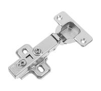 Abaodam Cerniera Autoscarricante in Acciaio Inox Buffer Idraulico | Finitura Argento, Struttura Ispessita e Nascosta, per Ante senza Telaio, Mobili Bagno