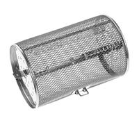 Abaodam Cestello per Pollo allo Spiedo e Girarrosto in Acciaio Inox 130x195 Mm per Forno e Friggitrice Ad Aria, Gabbia Rotante a 360° Porta Mobile per Cucina Barbecue e Tostatore di Noci