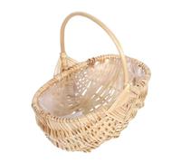 Abaodam Cestino in Rattan Cesto di Fiori di Rattan Mini Cesto di Fiori Mini Cestino Intrecciato Piccoli Cestini Intrecciati Paniere di Fioriera Salice Marrone Chiaro