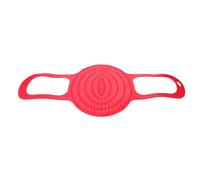 Abaodam Cestino per Barbecue in Silicone Rosso, Design Multifunzionale e Facile da Pulire, per Arrosti e Pollame Durante Barbecue in Famiglia e Picnic All'aperto