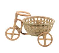 Abaodam Cestino Portaoggetti in bambù Intessuto Mini Cestino per Triciclo per Riporre Oggetti Decorazione da Scrivania