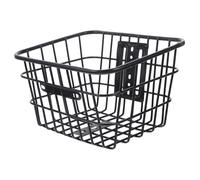 Abaodam Cesto Portaoggetti in Ferro Robusto per Bici Elettrica Anteriore, Pieghevole, Ampio Spazio, Adatto a Mountain Bike e Uso Quotidiano