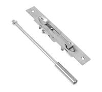 Abaodam Chiavistello Nascosto in Acciaio Inossidabile Argento per Porte e Finestre Design a Barra Blocca Porta Antintrusione Versatile per Uso Domestico e Commerciale