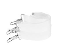 Abaodam Cinghie Regolabili Per Tamburo Rullante 145 Cm in Nylon Bianco Con Clip in Metallo, Supporto Ergonomico Per Bande Musicali e Cori Cerimoniali, Set 2 Pezzi