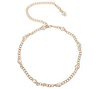 Abaodam Cintura Catena da Vita per Donna Perle Dorate Regolabile, Accessori Gioielli Corpo Femminili per Abiti da Sposa e Feste, Decorativa Elegante per Look Giovane e Versatile