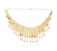 Abaodam Cintura per Pancia da Donna Boho con Catena Dorata e Frange Cintura Regolabile con Campanelli per Danza del Ventre Spettacoli e Feste Accessorio Leggero per Vita