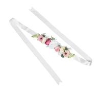 Abaodam Cintura Premaman Fiori Stile Rustico Vintage Regolabile per Future Mamme Accessorio per Shower Fascia Motivi Boschivi