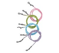 Abaodam Cinturino Porta Occhiali da Donna Intrecciato Antiscivolo Resistente al Sudore, Set 4 Pezzi Multicolore per Sport All’aperto, Supporto Leggero per Occhiali da Collo, per