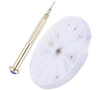 Abaodam Ciondoli per Nail Art 24 Pendenti in Acrilico Manico Portatile e Trapano Manuale per Piercing Unghie, Set per Manicure e Decorazioni Nail Art Fai da Te