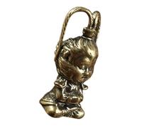 Abaodam ciondolo chiave scimmia ciondoli scimmia in metallo scimmia artigianale in rame ciondoli scimmia per la creazione di gioielli figurina wukong ciondolo a forma di scimmia D'oro