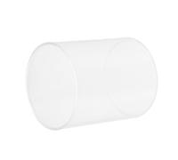 Abaodam Ciotola di Vetro Trasparente Cilindrica 12x18 Cm, Contenitore per Insalata e Macedonia, Stoviglie Artistiche per Conservazione Alimenti e Servizio, Adatta per Cucina e