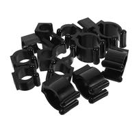 Abaodam Clip da Parete per Stecche da Biliardo e Portacanne da Pesca, Set 18 Pezzi in Plastica Resistente, Supporto Fisso per Organizzazione Sala Giochi e Deposito Canne da