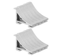 Abaodam Clip Metallo per Ripiano Frigorifero 10 Pezzi Ganci Rinforzo per Congelatore, Supporto Mensola per Frigoriferi Standard, Installazione Facile per Uso Casalingo