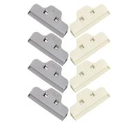 Abaodam Clip per Alimenti Multifunzionale 8 Pezzi in Plastica Colorata, Grande Formato per Sigillare Sacchetti di Snack e Uso Domestico, per Disegni e Conservazione