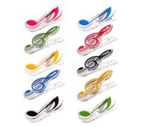 Abaodam Clip per Spartiti Musicali Facili da Usare e in Plastico 10 Colore Assortito per di