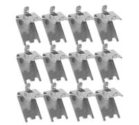 Abaodam Clip Set 12 per Ripiani Frigorifero in Inossidabile Spessore 1,5mm Ganci Robusti e Design Pratico per Organizzare Freezer