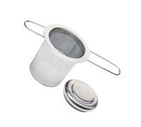 Abaodam Colino da Tè in Acciaio Inox Pieghevole Coperchio Infusore per Tè Verde e Camomilla Accessorio per Infusione di Spezie