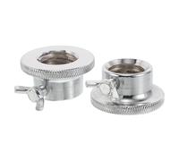 Abaodam Collari per Bilanciere in Acciaio 28 MM Doppio Meccanismo di Sicurezza e Vite a Farfalla Morsetti per Sollevamento Pesi Resistenti per Palestra Domestica Set da 2 Pezzi per