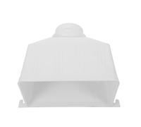 Abaodam Collettore di Scarico Pvc 110x75mm per Grondaia Pluviale Esterna, Raccordi per Grondaie Deviazione Acqua Piovana, Accessorio per Drenaggio Tettoie e Pluviali