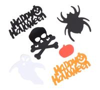 Abaodam Confetti di Halloween in Plastica 5 Tipi Misti 78g Decorazioni Leggere e Portatili a Forma di Zucca e Testa di Fantasma per Feste in Casa