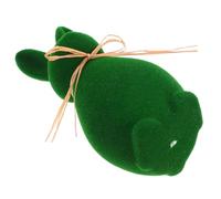 Abaodam Coniglietto Floccato Di Pasqua Decorazione Figurina Coniglio All'aperto Vacanza Bunny Mestiere Del Coniglietto Di Pasqua Sculture Di Conigli Pasquali Verde Floccaggio Della Schiuma