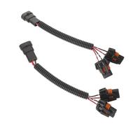 Abaodam Connettore a Treccia Faro Auto 2 Pezzi, Portalampada Luce Posteriore in Plastica Resistente, Cablaggio Segnale Stabile per Illuminazione Anteriore e Posteriore