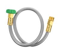 Abaodam Connettore Tubo Flessibile in Acciaio Inossidabile Resistente per Giardino e Irrigazione Anti-perdita con Guarnizioni in Estensibile e Durevole per Uso Esterno