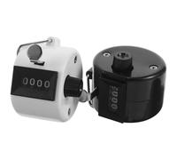 Abaodam Contatore Manuale Portatile 2 Pezzi in Acciaio Nero Reset Rapido, Contapersone Clicker per Golf, Baseball e Eventi Sportivi, Contatore Tascabile per Volontari e Arbitri