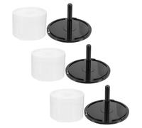 Abaodam Contenitore per CD e Dvd da 3 Pezzi Coperchio Rigido in Plastica Compatta, Formato Sottile 5,5X3,1" per Organizzazione Casa e Ufficio
