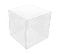Abaodam Contenitore per Dimostrazione del Volume da 1000ml in Plastica Trasparente Scala Graduata, Struttura Robusta a Forma di Cubo per Lezioni di Matematica in Aula