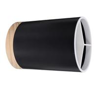 Abaodam Contenitore Portautensili da Cucina a 3 Scomparti in Pp Nero Base Rimovibile, Secchiello per Bacchette Forchette e Cucchiai, Organizzatore Utensili per Cucina Ordinata e Accesso