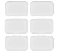 Abaodam Coperchio Flip per Salviette Bimbi in Plastica Bianco, Riutilizzabile e Adatto a Vari Contenitori, Dispenser Salva Igiene per 30 Pezzi