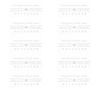 Abaodam Copertura 10 Pezzi Resistente Alte Temperature in Vetro Installazione Rapida per Stazione Manuale Allarme Antincendio per Protezione Emergenze Sicurezza