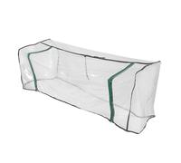 Abaodam Copertura per Serra in PVC Trasparente 130x60x50 Cm Cerniera, Protezione per Aiuola Rialzata e Piante, Copertura Vegetale Traspirante per Giardino e Orto