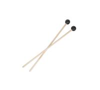Abaodam Coppia Mazze per Glockenspiel in Betulla con Testa in Gomma Nera, Bastoncini per Percussioni Lunghezza 41,5 Cm, Accessori Musicali per Suonare Strumenti a Percussione