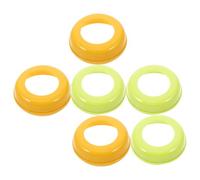 Abaodam Copri Biberon a Cupola 6 Pezzi Anelli a Vite a Tenuta Stagna per Bottiglie a Collo Largo, Accessori per Alimentazione Ragazzo Ragazza, Collari di Ricambio Coperchio Antipolvere