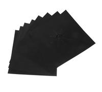 Abaodam Copri Fornello Gas in Ptfe Nero, 8 Pezzi, Resistente al Calore e Antiolio, Facile da Pulire, Protezione per Piano Cottura e Forno