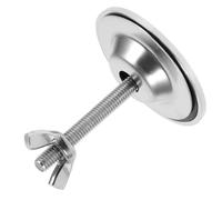 Abaodam Copriforo Lavello in Acciaio Inox 2.36X2.05 Pollici Tappo Foro Rubinetto Facile Installazione Protezione Anti Perdite per Lavabo Bagno