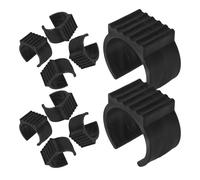Abaodam Copripiedi per Gambe di Sedia a Forma a U 20 in Plastica Nera 20 Antiscivolo e Portatile Adatti per Metallici da 38 a 42 Mm per Superfici da Giardino e Campeggio