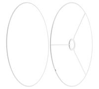 Abaodam Cornice Paralume Fai da Te in Metallo Anello E27, Telaio Vintage per Lampade da Soffitto Diametro 40 Cm, Struttura Robusta per Abat-jour e Lampade da Tavolo, Adatta a Casa