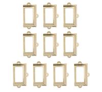 Abaodam Cornice Porta Etichette Resistente e Facile da Installare in Ferro Oro 10 Pezzi Design Semplice per Cassetto Cassetta Medicinali Casa per Armadietto