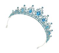 Abaodam Corona Vintage Barocca con Cristalli per Donne, Accessorio Chioma da Sposa Leggero in Metallo e Plastica, per Cerimonie e Feste Adulti Elegante