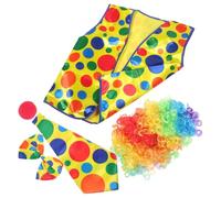 Abaodam Costume da Clown Adulto Compatto, Facile da Indossare, per Performance Sul Palco e Praticare Giocoliere