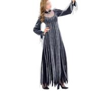Abaodam Costume da Donna Halloween Stile Sposa Fantasma Demone per Performance e Cosplay, Tessuto Leggero e Confortevole, Design Speciale per Atmosfera Misteriosa, Consigliato per 58-63kg