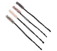 Abaodam Creatore di Chignon per Chioma Cristalli 4 Pezzi, Accessori per Chioma Donna Facili da Usare e Semplici da Operare, per Uso Quotidiano e Feste di Danza