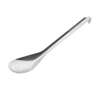 Abaodam Cucchiaio Forato in Acciaio Inossidabile Piccolo Manico e Gancio, Utensile da Cucina Riutilizzabile per Scolatura e Servizio di Antipasti, Insalate e Zuppe, Resistente