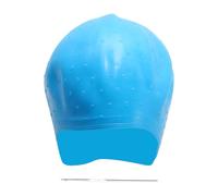 Abaodam Cuffia con Piccoli Non Preforati Colpi di Sole in Silicone Blu Strumento Professionale per Evidenziare i Chioma per Barber Shop e Salon